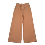 Please Pantalone Tinta Unita A Palazzo per Bambina PH12312G73 MARRONE PLEASE 
