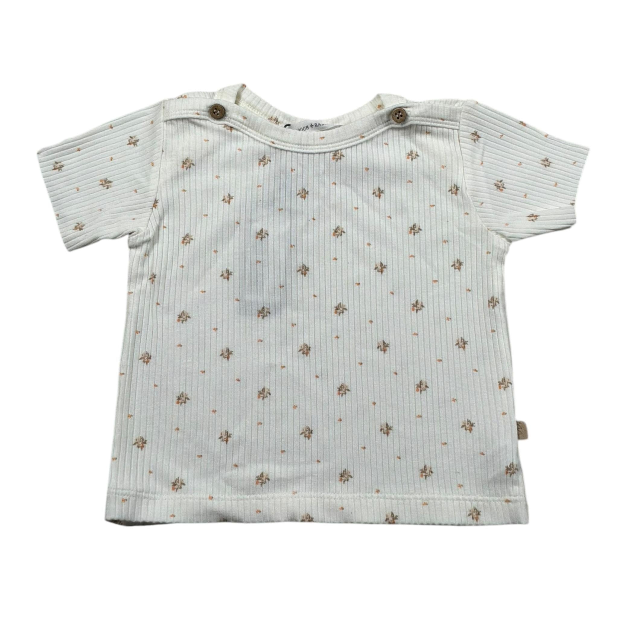 Bamboom+Babies T-Shirt Tinta Unita con Stampe per Neonata 8244 PANNA BAMBOOM+BABIES 