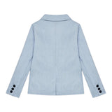 Guess Giacca Tinta Unita Con Bottoni E Logo Azzurro Per Bambino