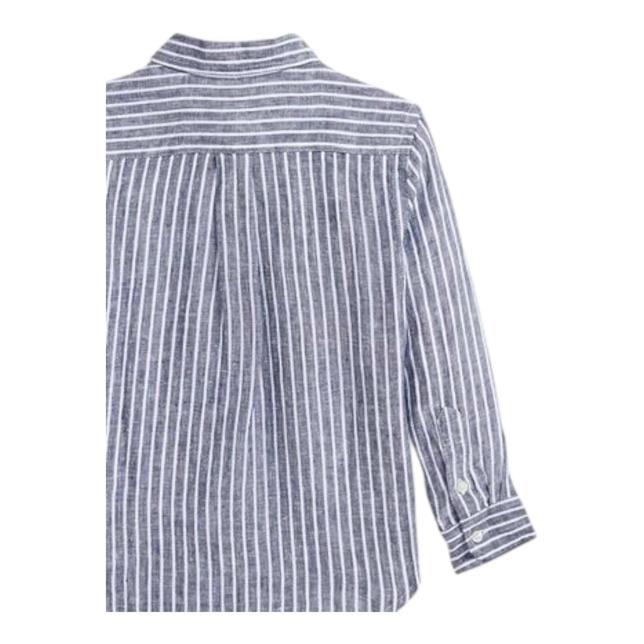 Ralph Lauren Camicia Tinta Unita con Fantasia A Righe per Neonato 323962145001N BLU RALPH LAUREN 