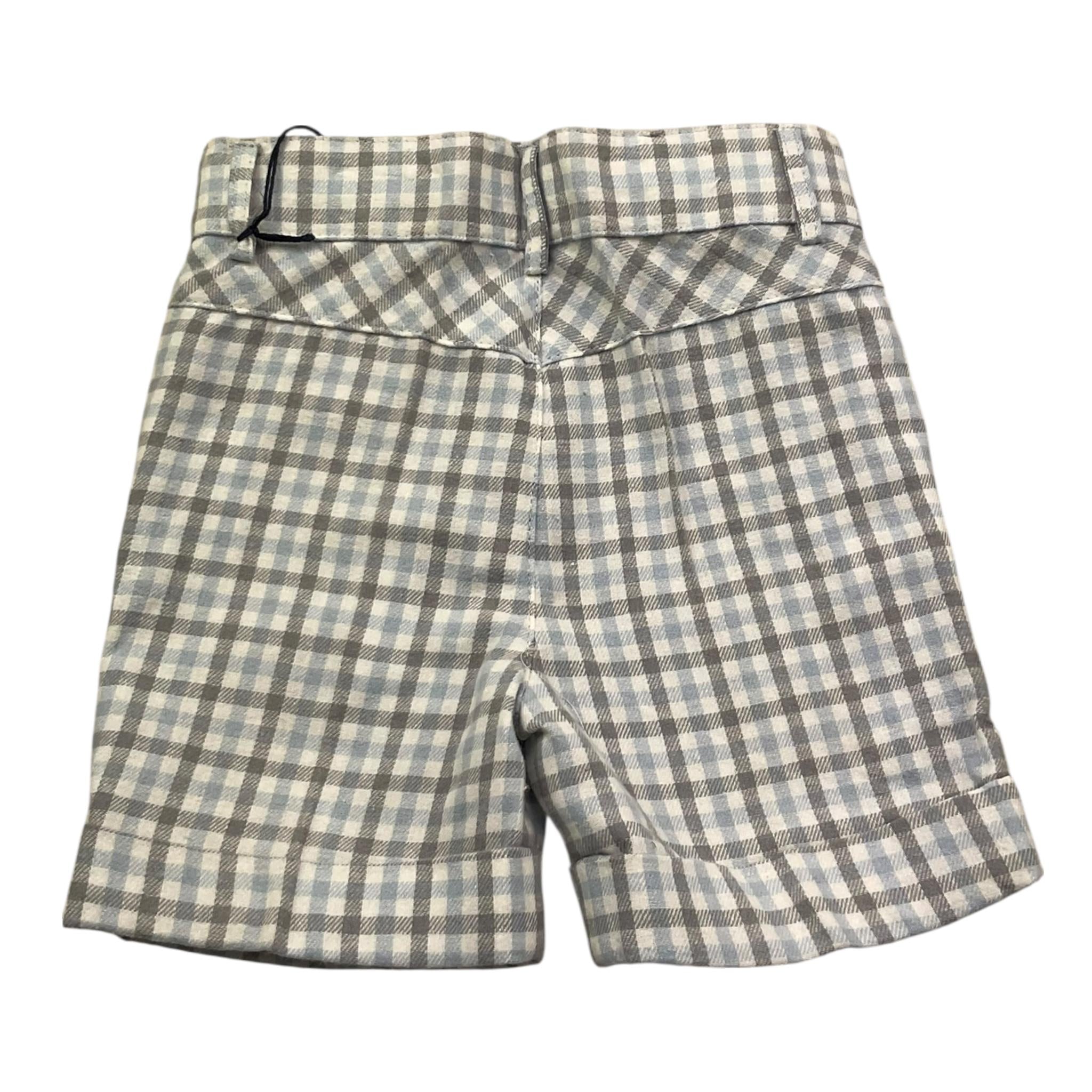 Ambaraba Bermuda Fantasia Quadretti per Neonato FM36092 BIANCO AMBARABA 