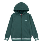 LEVI'S felpa con zip e cappuccio tinta unita Verde per Bambino 9EL158X VERDE LEVI'S 