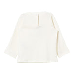 LIU JO shirt girocollo tinta unita con stampa Panna per Neonata HF4045J0089 PANNA LIU JO 