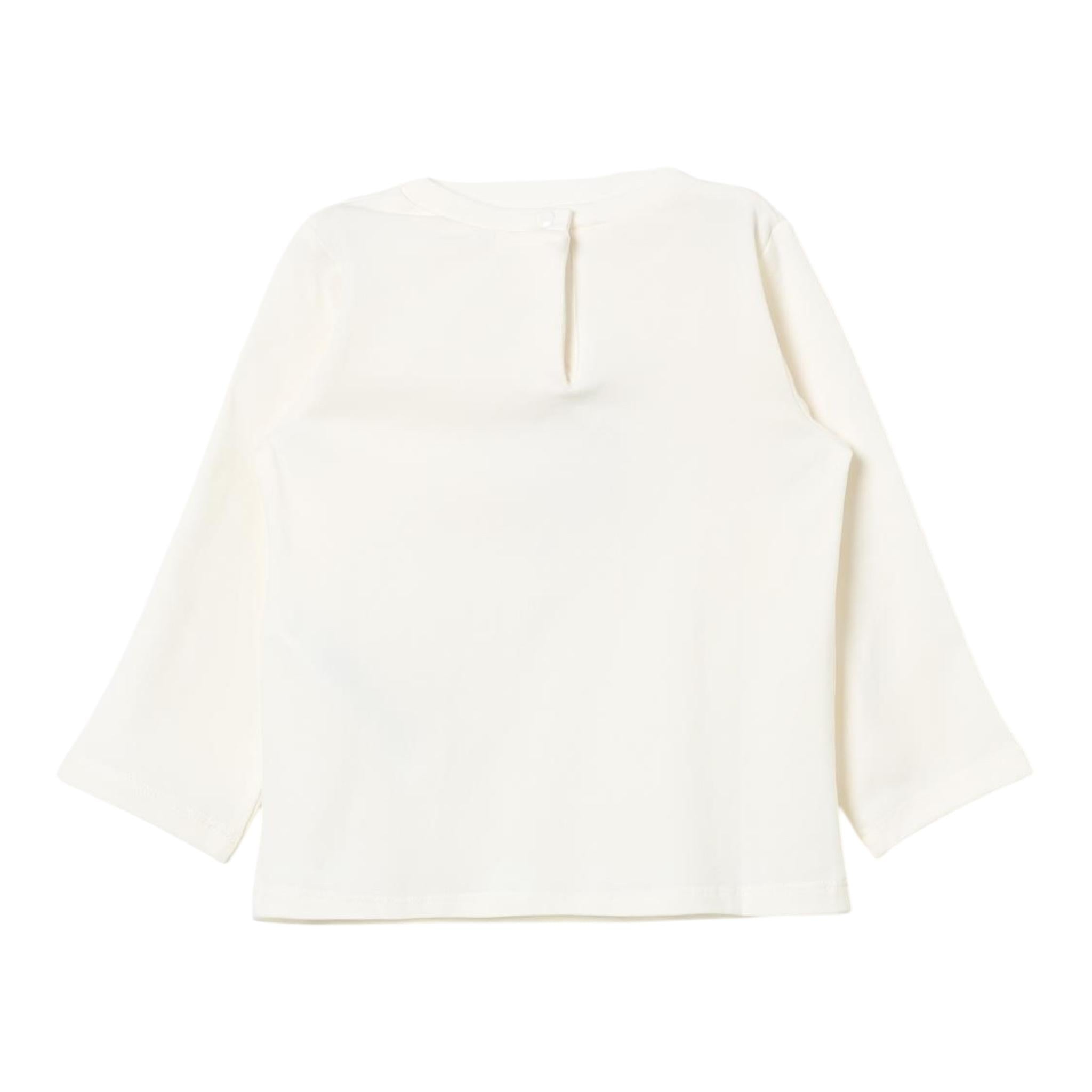 LIU JO shirt girocollo tinta unita con stampa Panna per Neonata HF4045J0089 PANNA LIU JO 