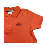 Boss Polo Mezza Manica Tinta Unita per Neonato J52101 ARANCIONE BOSS 