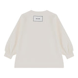 Dou Dou Felpa Chiusa Girocollo Tinta Unita per Bambina DW4A30X PANNA DOU DOU 