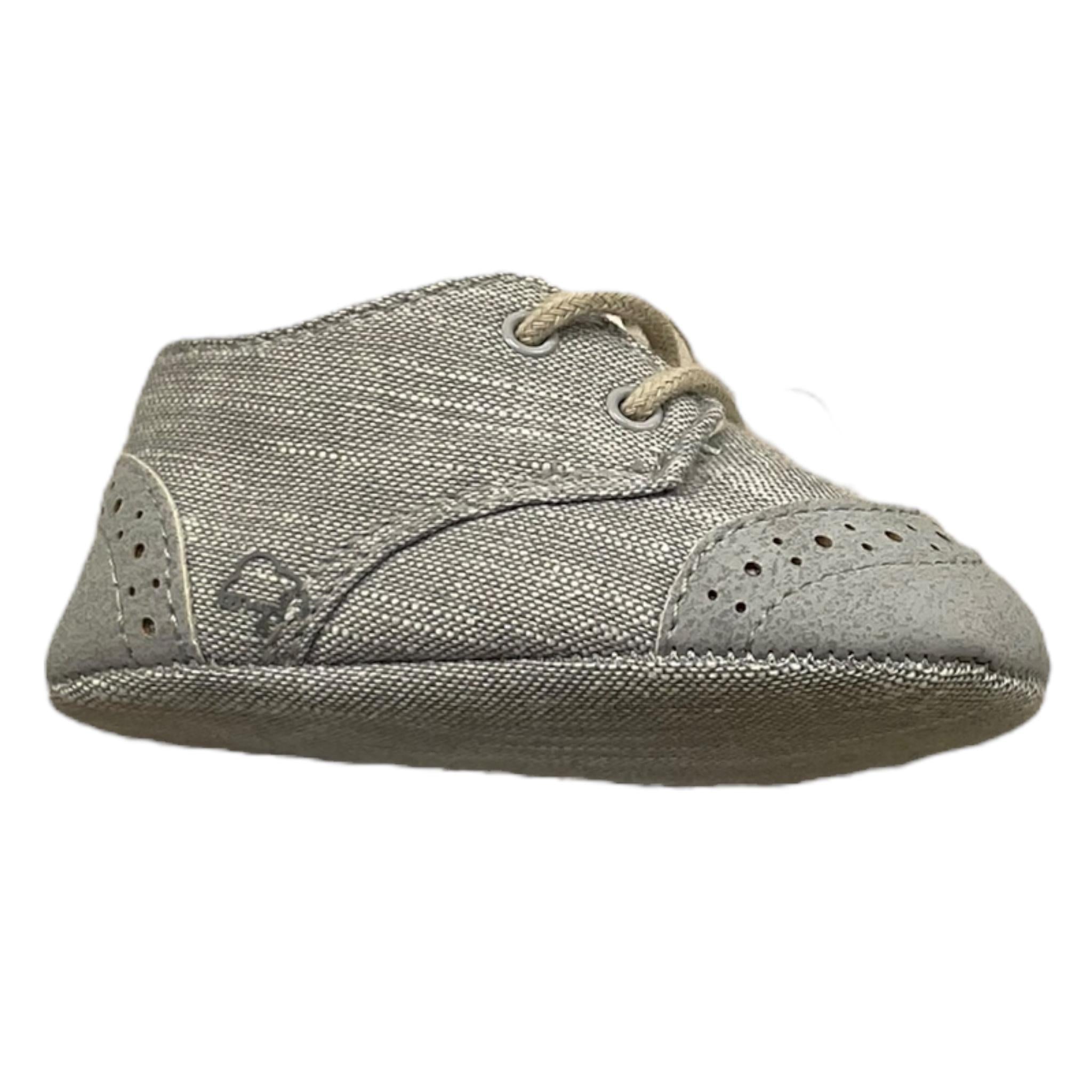 Mayoral Scarpina Tinta Unita con Lacci per Neonato 9391 AZZURRO MAYORAL 