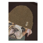 NAME.IT felpa chiusa girocollo tinta unita con stampa in contrasto Marrone per Bambino 13236357 MARRONE NAME.IT 