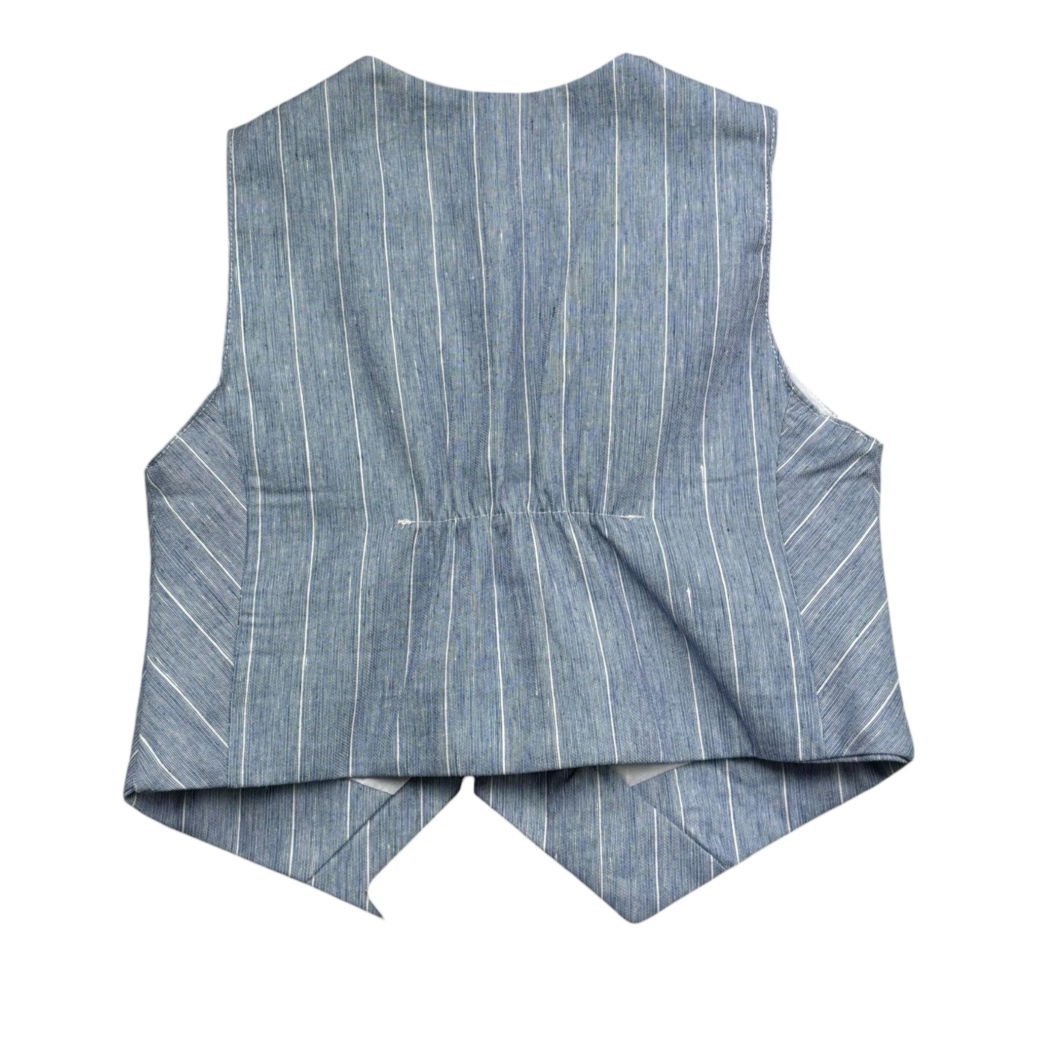 Manuel & Frank Gilet Tinta Unita con Fantasia per Bambino MF5193B AZZURRO MANUEL & FRANK 