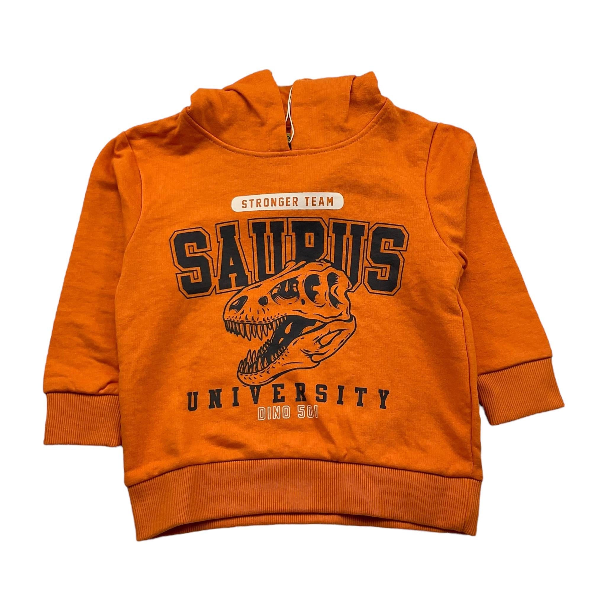 LOSAN felpa chiusa con cappuccio tinta unita Arancione per Neonato LKBAP02022 ARANCIONE LOSAN 