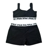 Fila Costume 2 Pezzi Top-Culotte per Bambina FAT0687 NERO FILA 