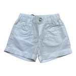 Moschino Short Tinta Unita con Elastico In Vita per Neonata MNQ00R BIANCO MOSCHINO 