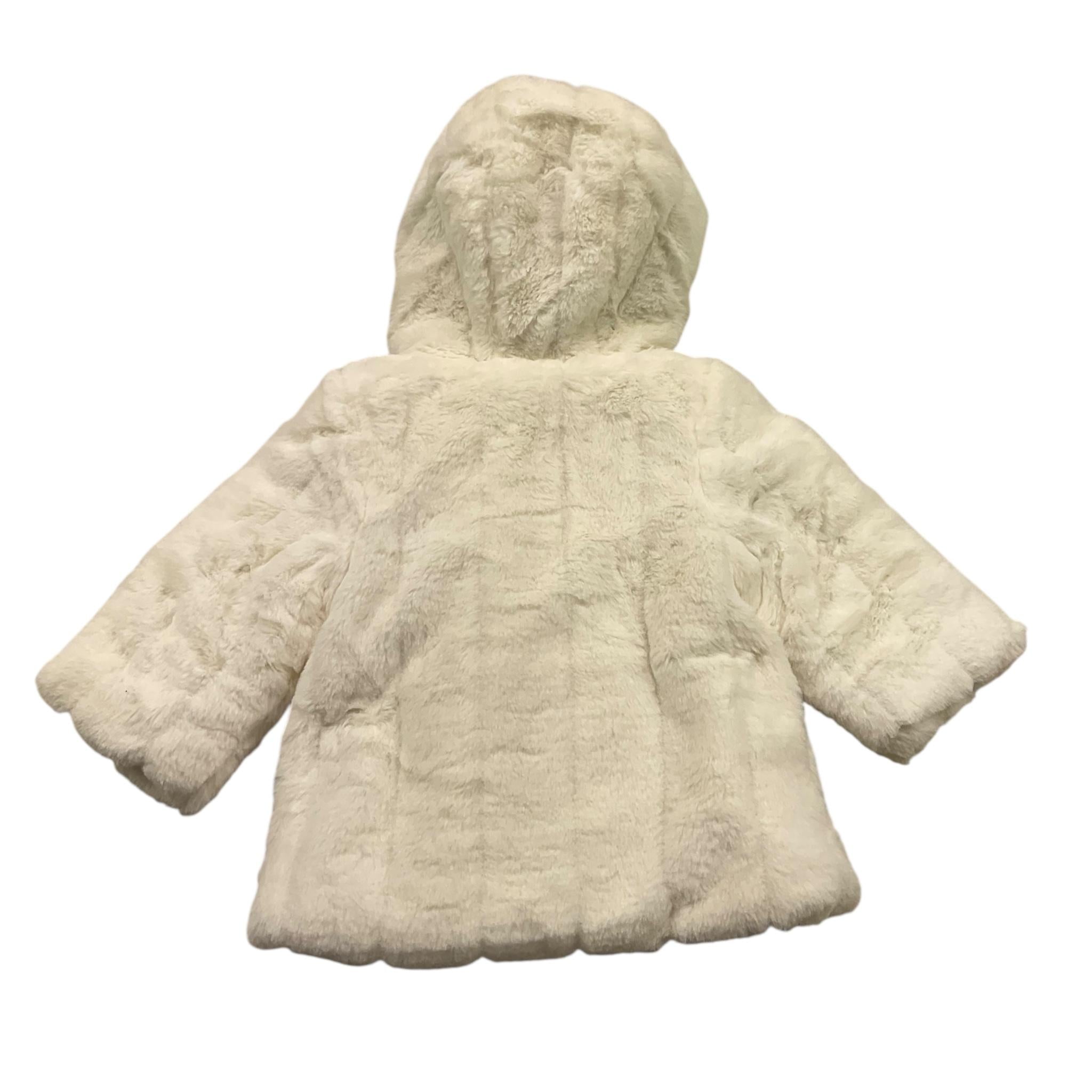 EBITA pelliccia tinta unita cn cappuccio Panna per Neonata 3539 PANNA EBITA 