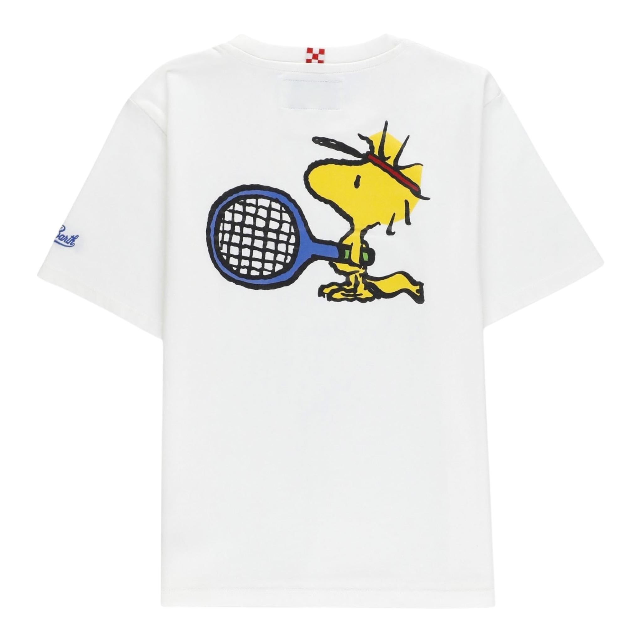 SAINT BARTH t-shirt girocollo tinta unita con stampa Bianco per Bambino CAM0001 BIANCO SAINT BARTH 