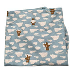 Moschino Coperta Tinta Unita con Stampa per Neonata MRB00F AZZURRO MOSCHINO 