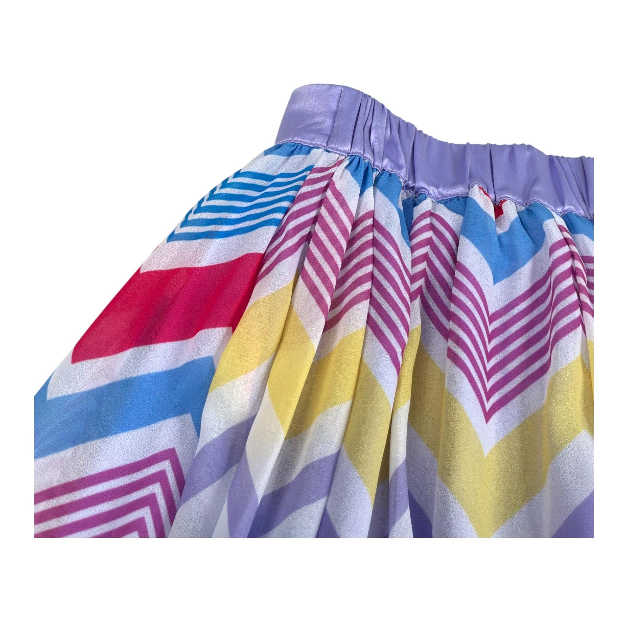 Janice Pantalone Modello Palazzo Stampa Fantasia Multicolor per Bambina JN713R MULTICOLOR JANICE 