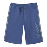 Lanvin Bermuda Tuta Tinta Unita con Logo per Bambino N30229 BLU LANVIN 