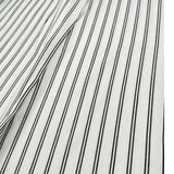 Please Pantalone Tinta Unita Modello A Palazzo con Fantasia A Righe per Bambina PE32131G73 BIANCO PLEASE 