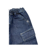 PLEASE jeans tinta unita con elastico in vita Blu per Neonata PE58012G65X BLU PLEASE 