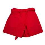 Vicolo Short Tinta Unita con Cinturino per Bambina 3146S00344 ROSSO VICOLO 