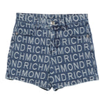 John Richmond Short In Denim Logato per Bambina RGP25122SHX BLU JOHN RICHMOND 