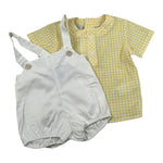 Paz Rodriguez Completo 2 Pezzi Camicia-Salopette per Neonato 006151607 GIALLO PAZ RODRIGUEZ 