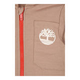 TIMBERLAND felpa con zip e cappuccio tinta unita Beige per Neonato T60232 BEIGE TIMBERLAND 