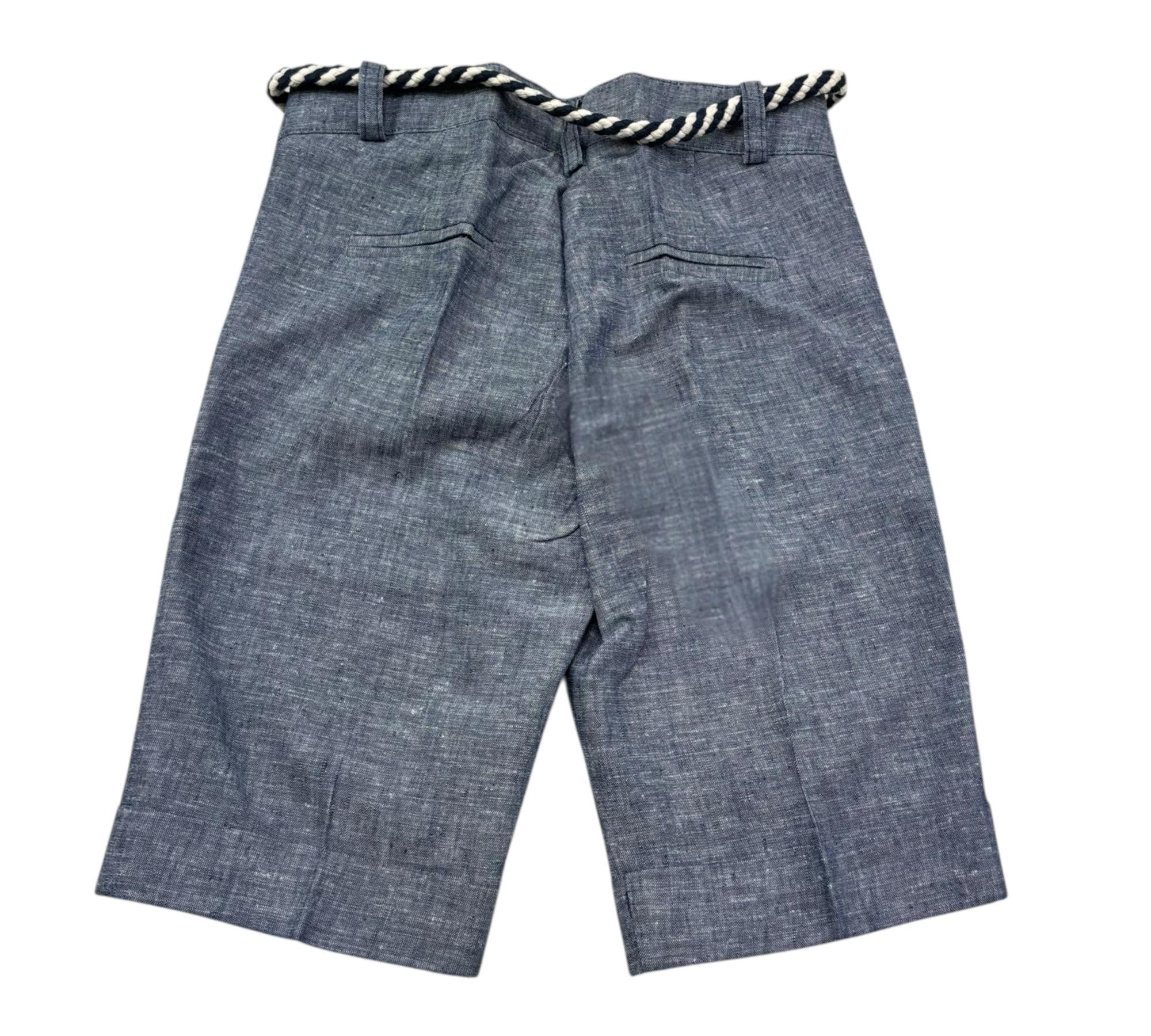 Manuel & Frank Bermuda Tinta Unita con Elastico In Vita per Bambino MF2312B BLU MANUEL & FRANK 