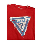 GUESS shirt girocollo tinta unita con stampa Rosso per Bambino L2YI03K8HM0 ROSSO GUESS 
