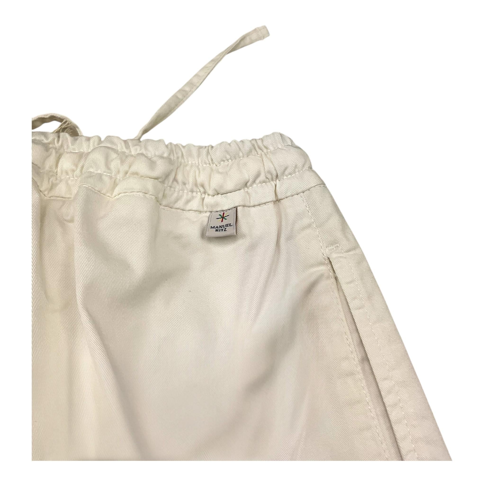 Manuel Ritz Pantalone Tinta Unita con Elastico In Vita per Bambino MR3006K PANNA MANUEL RITZ 