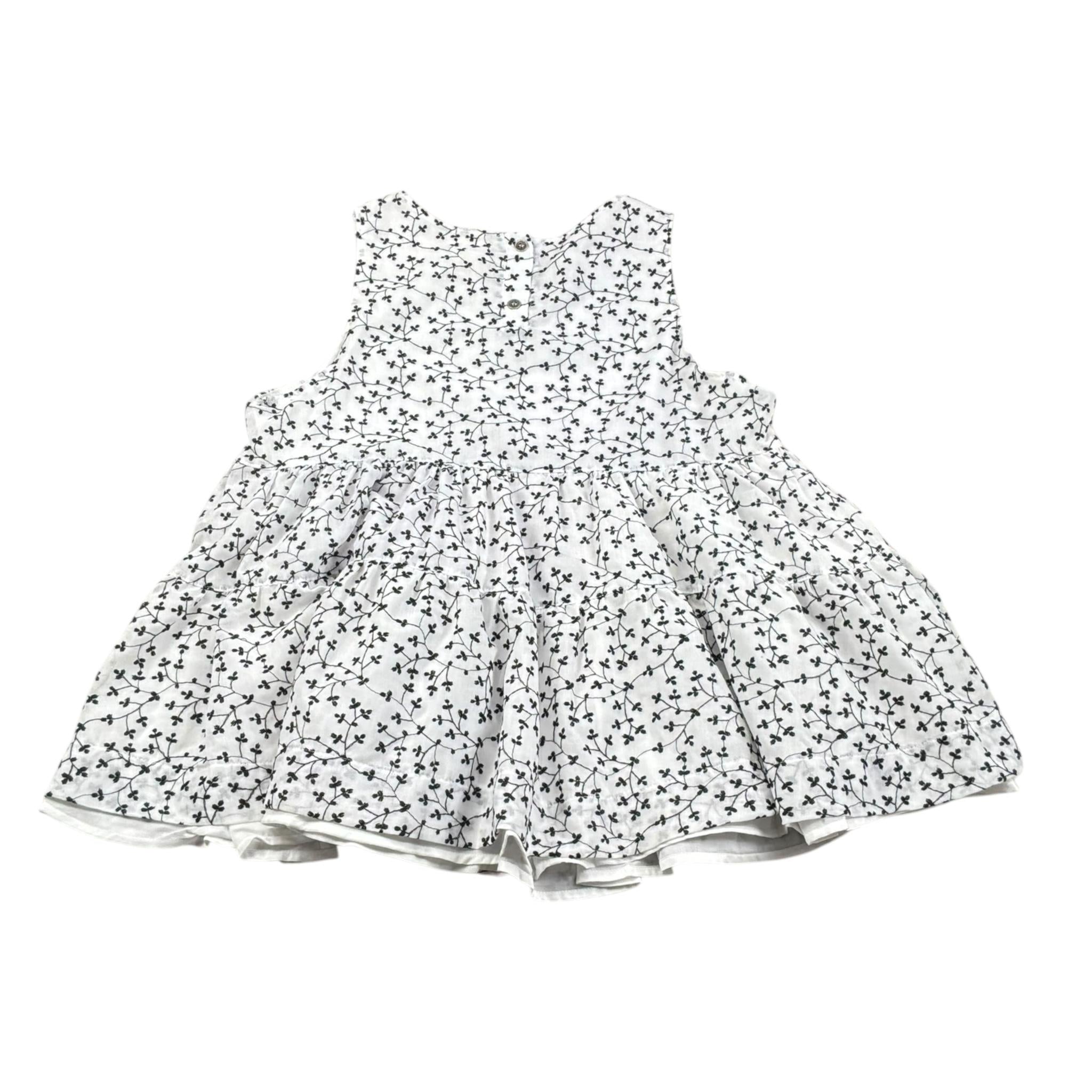 Caffe' D'Orzo Top Tinta Unita con Fantasia per Bambina ZW5A42M0063 BIANCO CAFFE' D'ORZO 