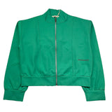 Hinnominate Felpa con Zip Tinta Unita con Logo per Bambina 3645F00049 VERDE HINNOMINATE 