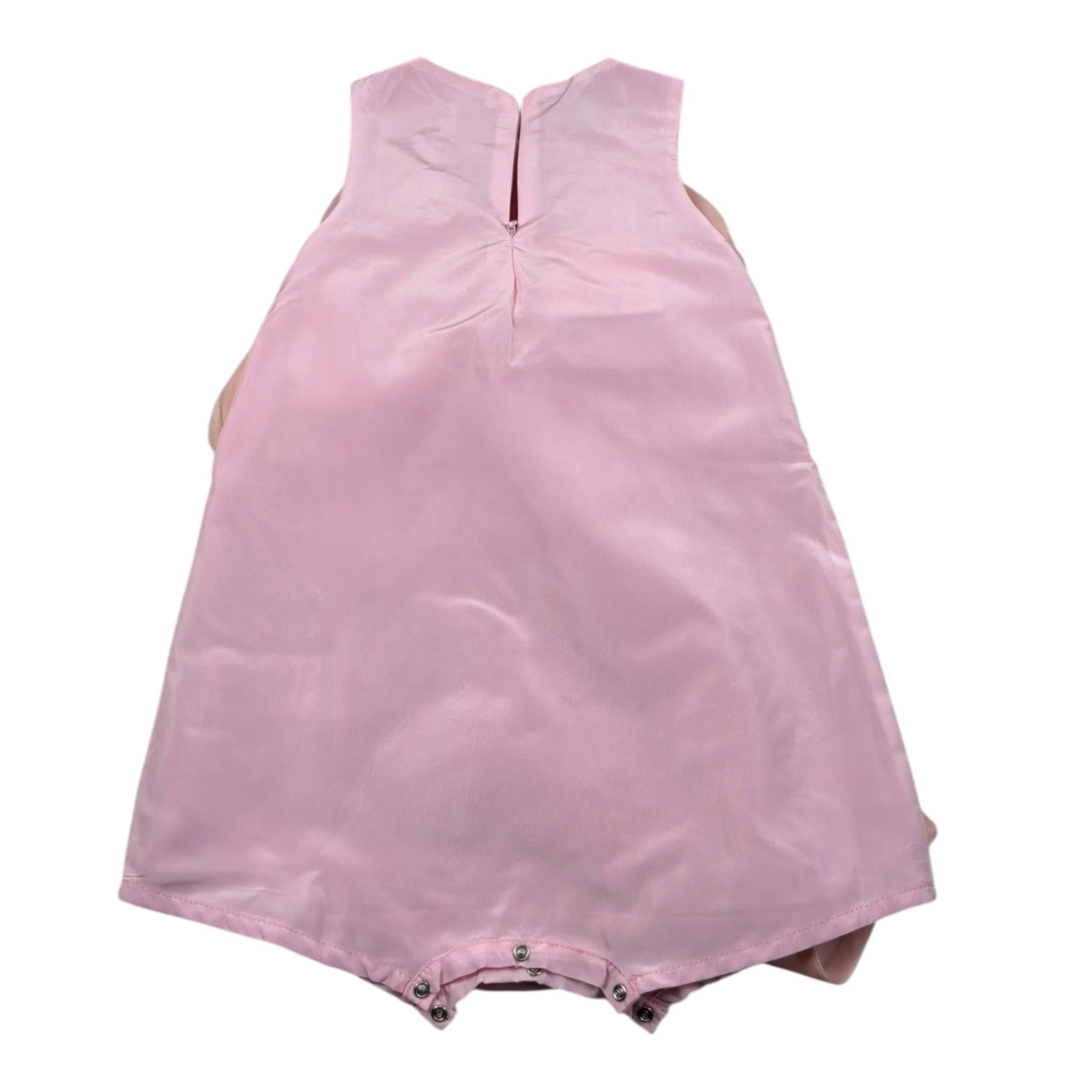 A' La Page Pagliaccetto Tinta Unita con Fiocco per Bambina AL21J ROSA A' LA PAGE 