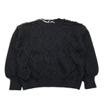 FUN & FUN maglia collo alto tinta unita con applicazioni Nero per Bambina FCJSW00070 NERO FUN & FUN 