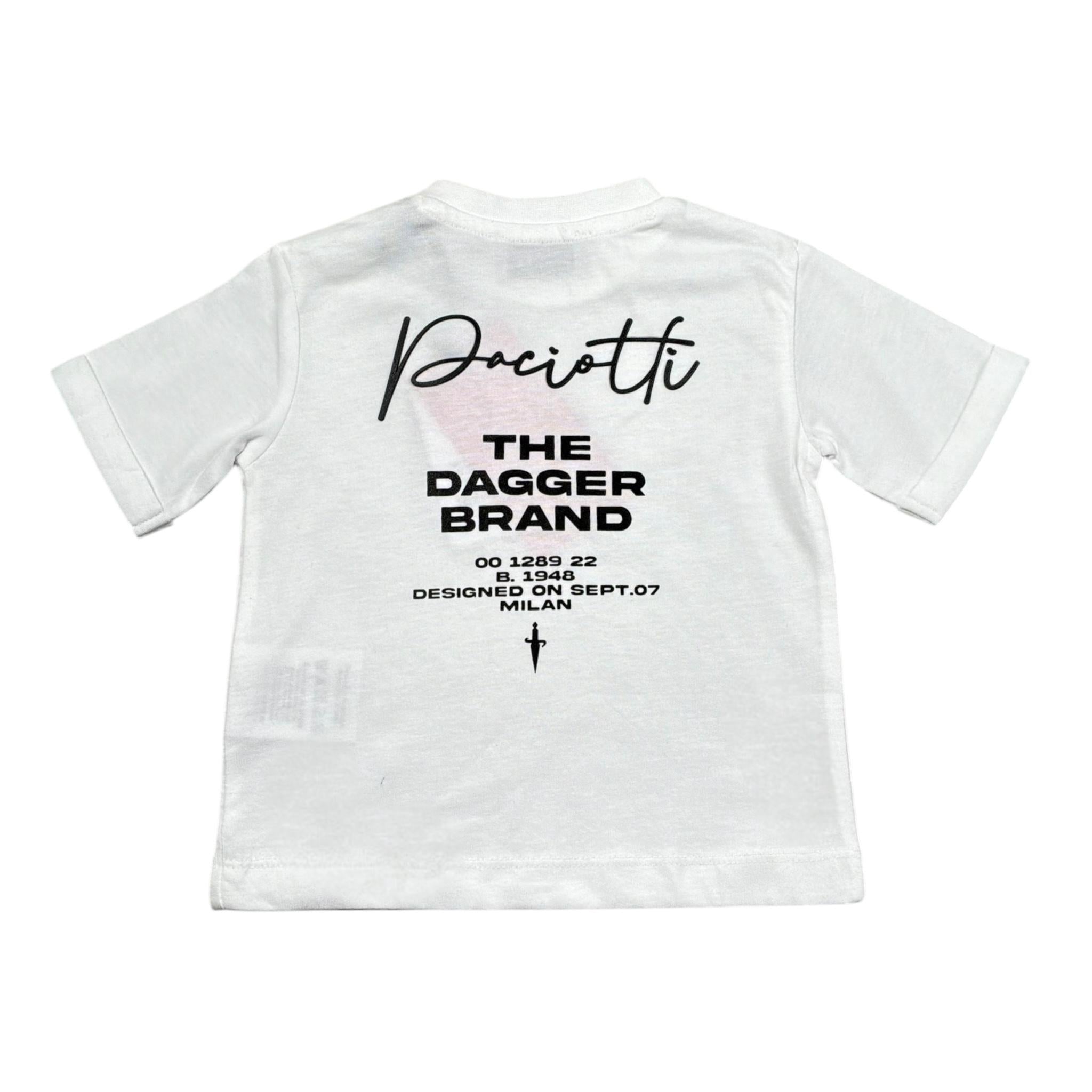 Cesare Paciotti T-Shirt Girocollo Tinta Unita con Stampa per Neonato TSP5113BXN BIANCO CESARE PACIOTTI 