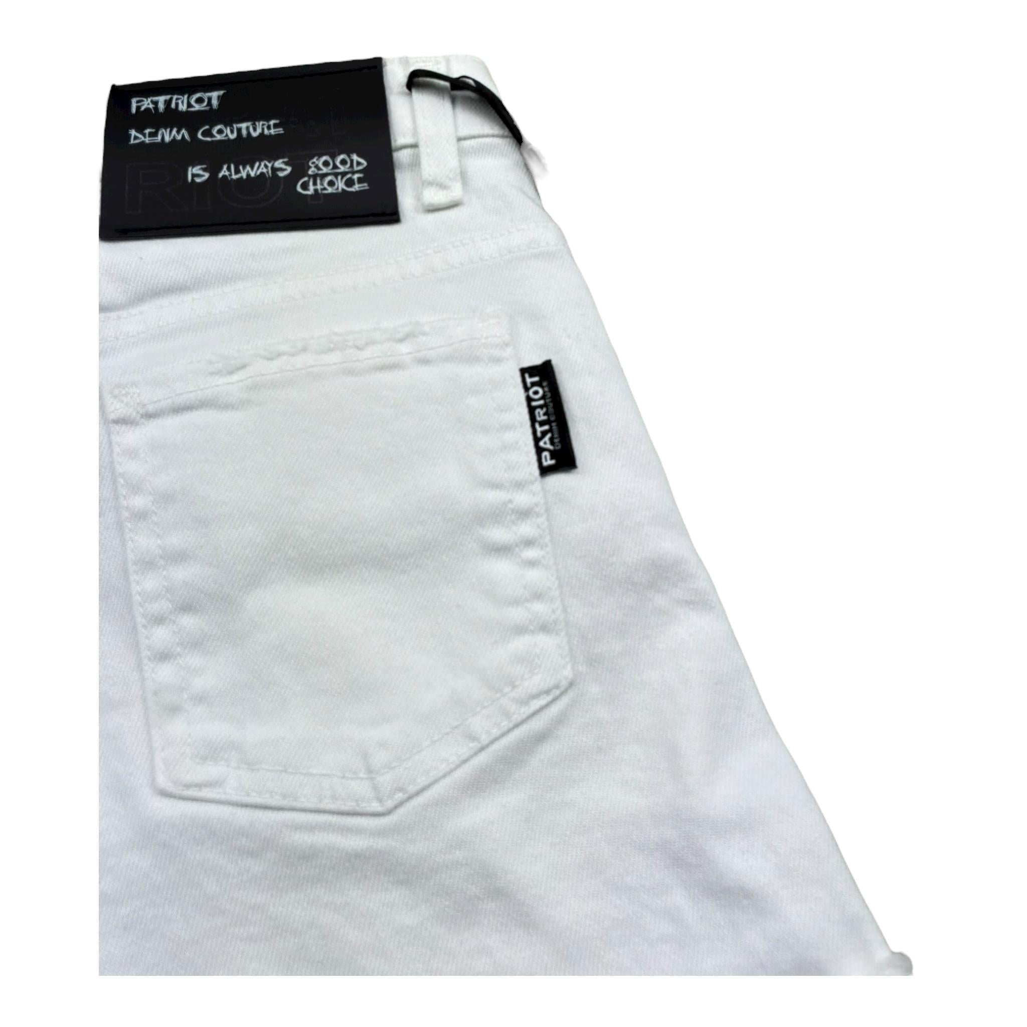 Patriot Bermuda Tinta Unita con Girovita Regolabile per Bambino PJ5S2SPCK06 BIANCO PATRIOT 