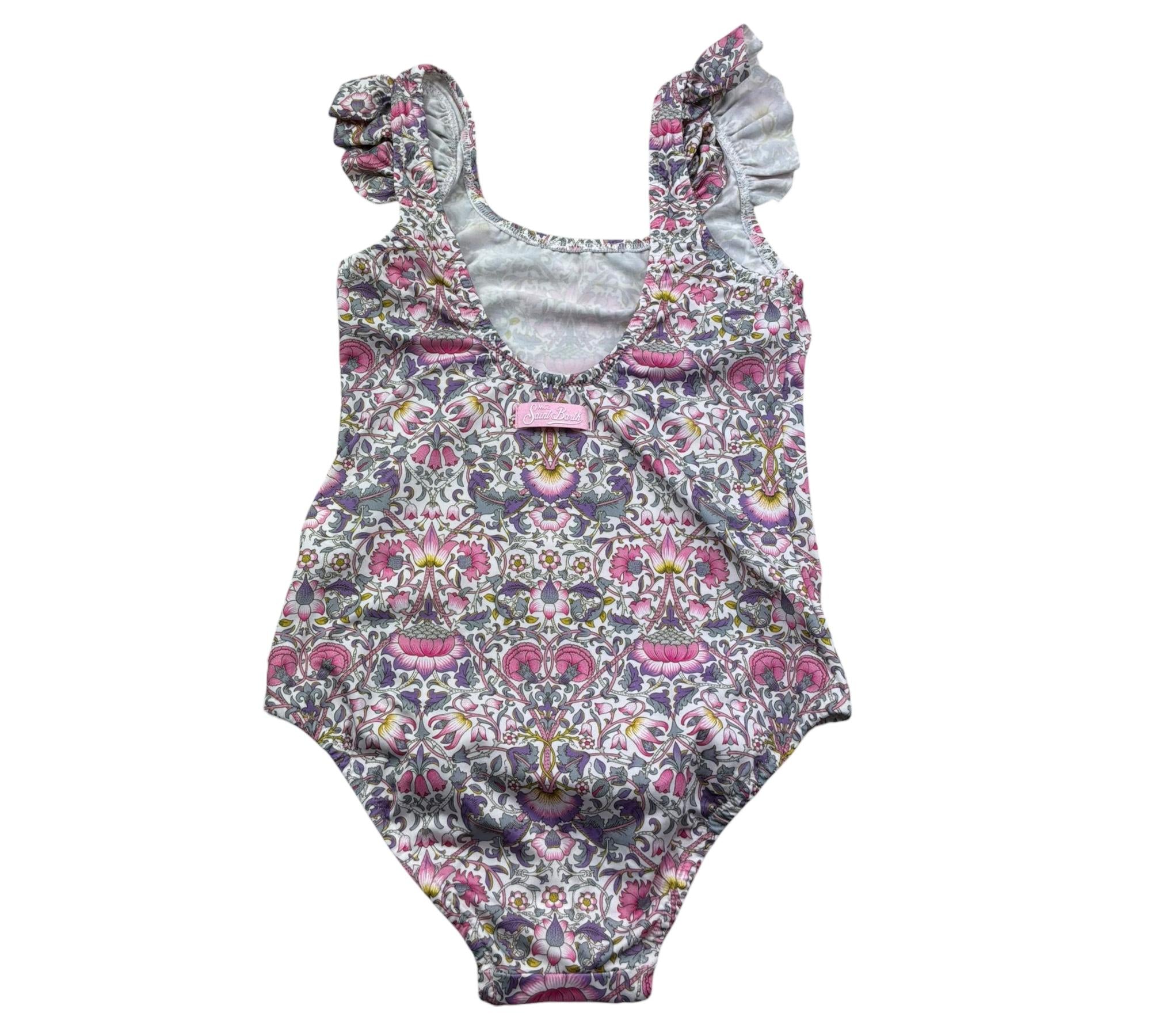 Saint Barth Costume Intero Stampa Fantasia per Bambina TILDA BIANCO SAINT BARTH 