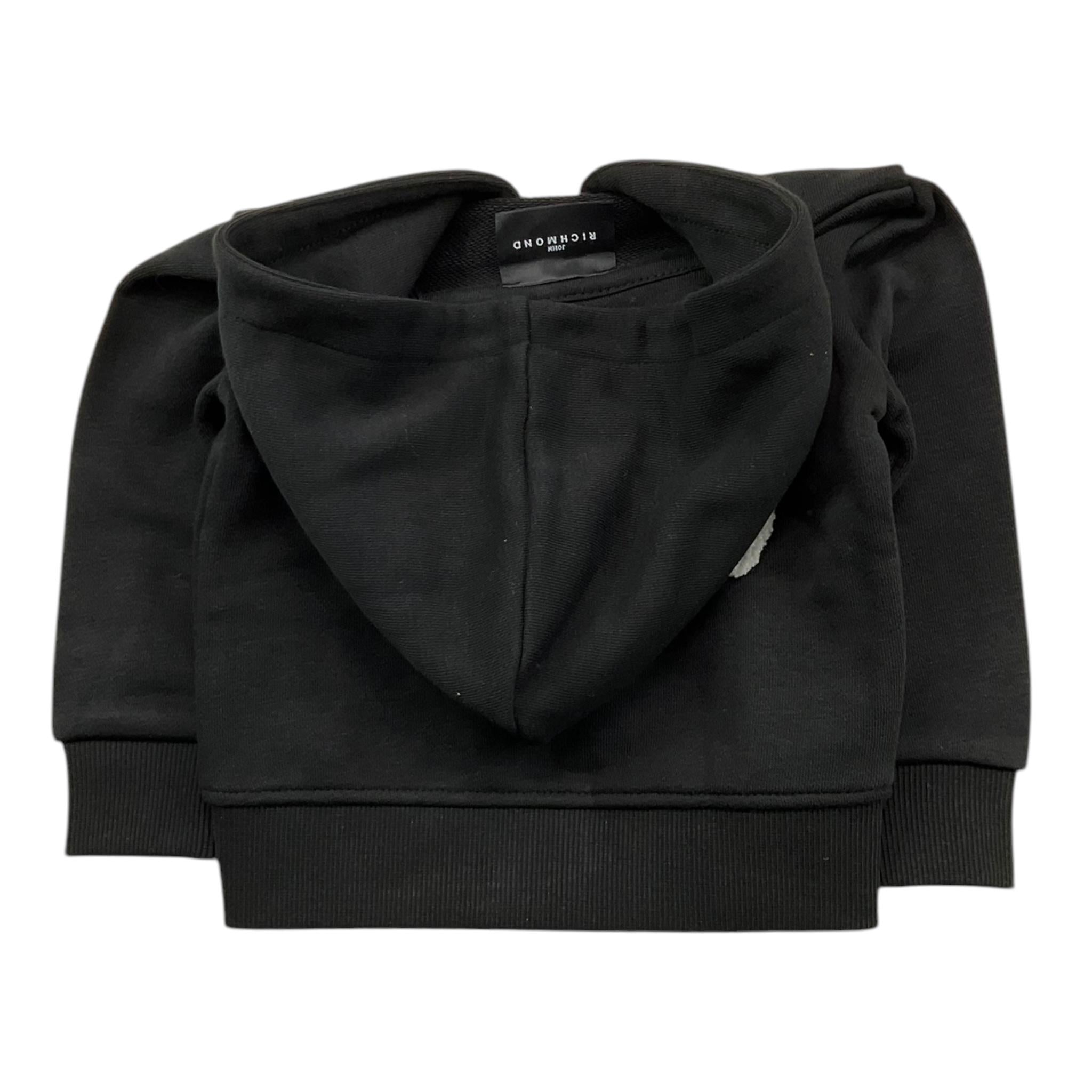 JOHN RICHMOND felpa tinta unita con zip e cappuccio Nero per Neonato RIA25054FE NERO JOHN RICHMOND 