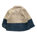 NEVER TOO camicia tricolore con taschino in camoscio Beige per Neonato NT2218N BEIGE NEVER TOO 
