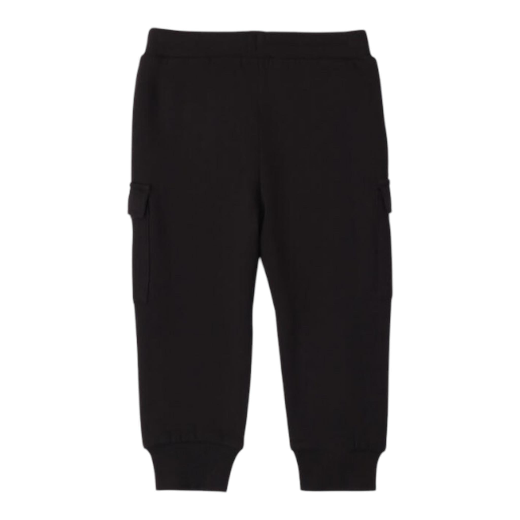 SARABANDA pantalone modello tuta tinta unita con elastico in vita Nero per Bambino A046J NERO SARABANDA 