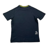 U.S. Pollo Assn T-Shirt Tinta Unita Girocollo Con Logo Nero Per Neonato