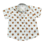 Le Bebe' Camicia Tinta Unita con Stampa A Pois per Neonato LBB4594 BIANCO LE BEBE' 