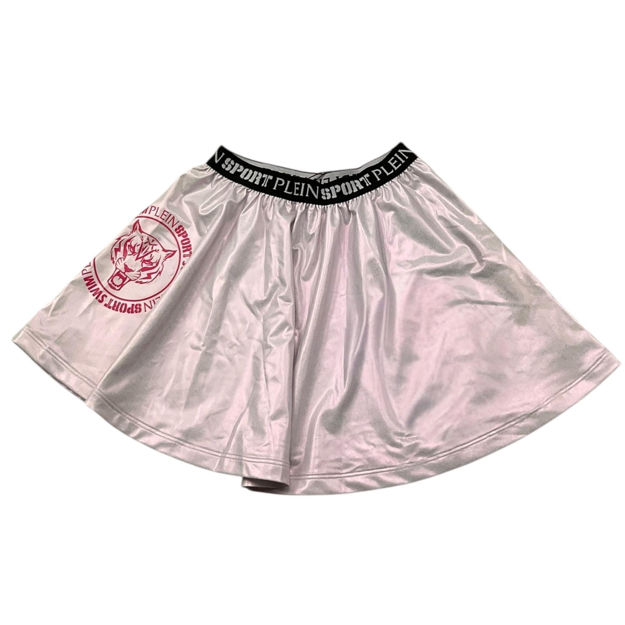 Plein Sport Swim Gonna Tinta Unita con Elastico In Vita Logato per Bambina PS25KGCU06 ROSA PLEIN SPORT SWIM 