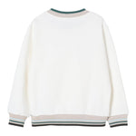 Fay Felpa Tinta Unita con Profili In Contrasto per Bambino FW4P30 BIANCO FAY 