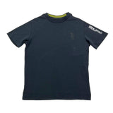 U.S. Pollo Assn T-Shirt Tinta Unita Girocollo Con Logo Nero Per Bambino