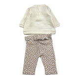 MAYORAL completo 2pz felpa-leggins bicolore con stampa Panna per Neonata 24091 PANNA MAYORAL 