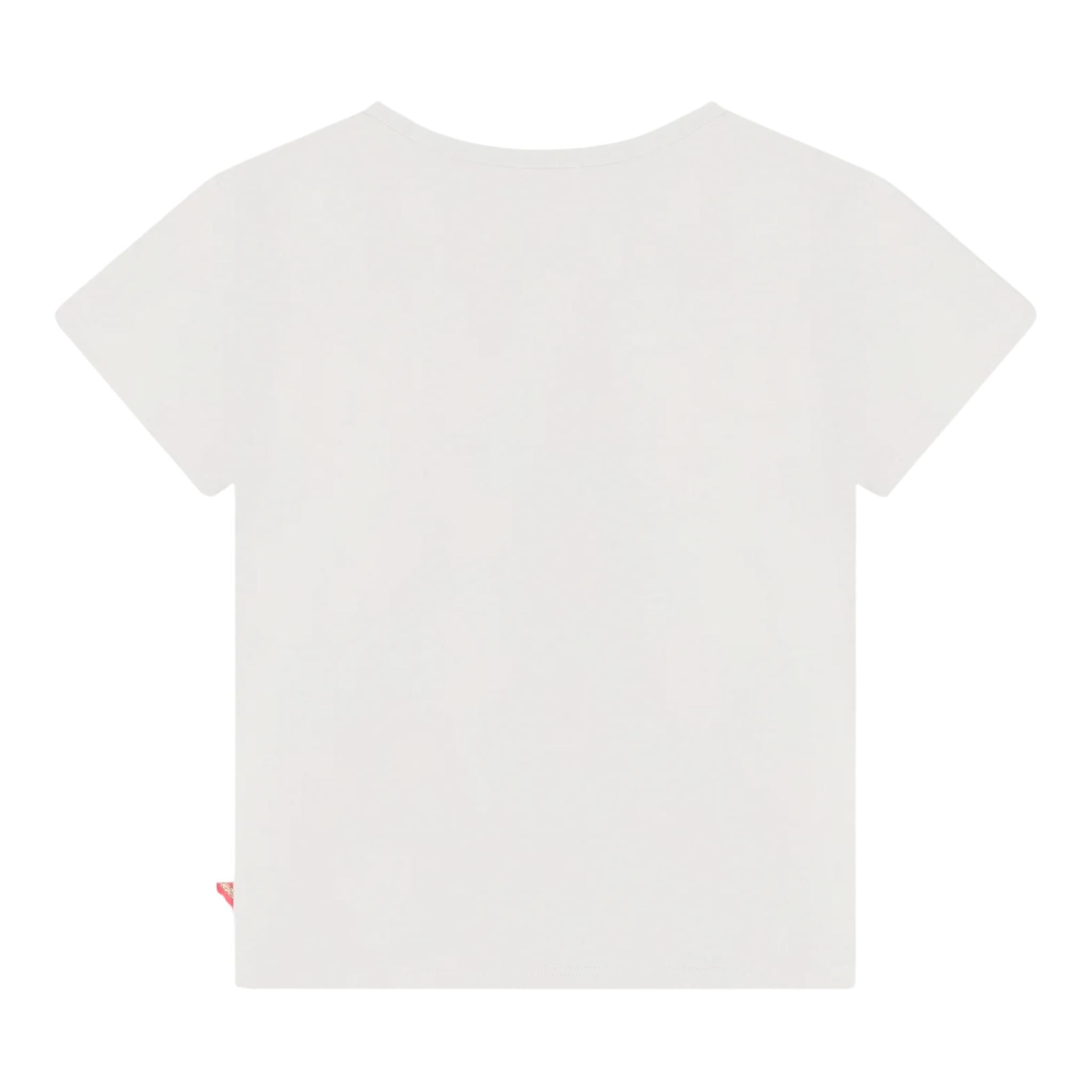 BillIEBLUSH t-shirt tinta unita girocollo con paillettes Bianco per Neonata U20493 BIANCO BillIEBLUSH 