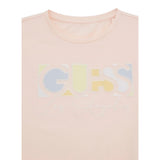 Guess T-Shirt Girocollo Tinta Unita con Stampa per Bambina J5GI14K6YW4 ROSA GUESS 