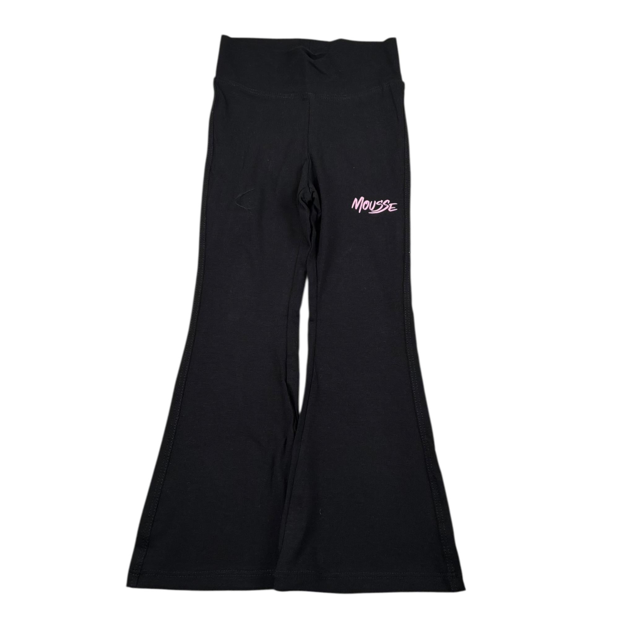 Mousse Leggins Tinta Unita con Stampa per Neonata BLACKLOGO NERO MOUSSE 