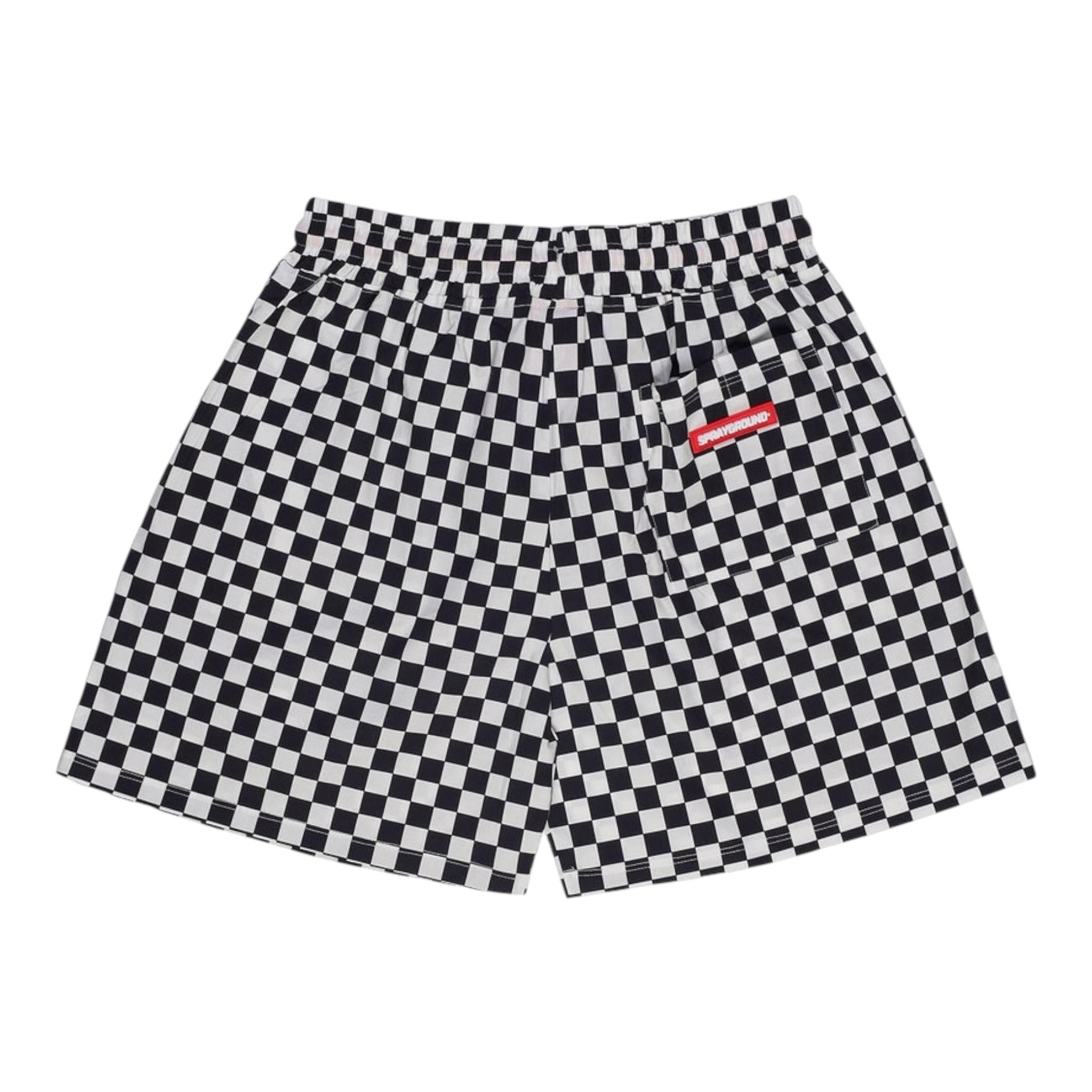 Sprayground Bermuda Bicolore con Fantasia per Bambino SPY1294 BIANCO/NERO SPRAYGROUND 